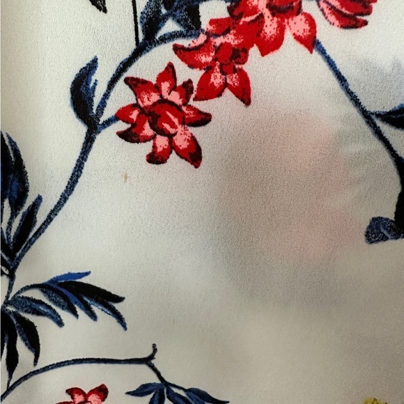 Banana Republic floral print white dress. - Picture 5 of 6